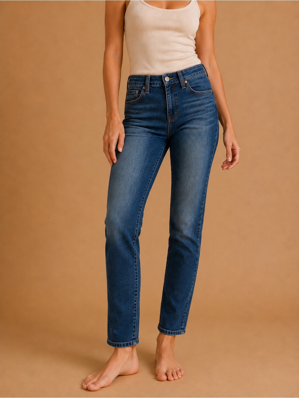 AG Adriano Goldschmied The Prima Medium Wash Classic Mid-Rise Cigarette Jeans